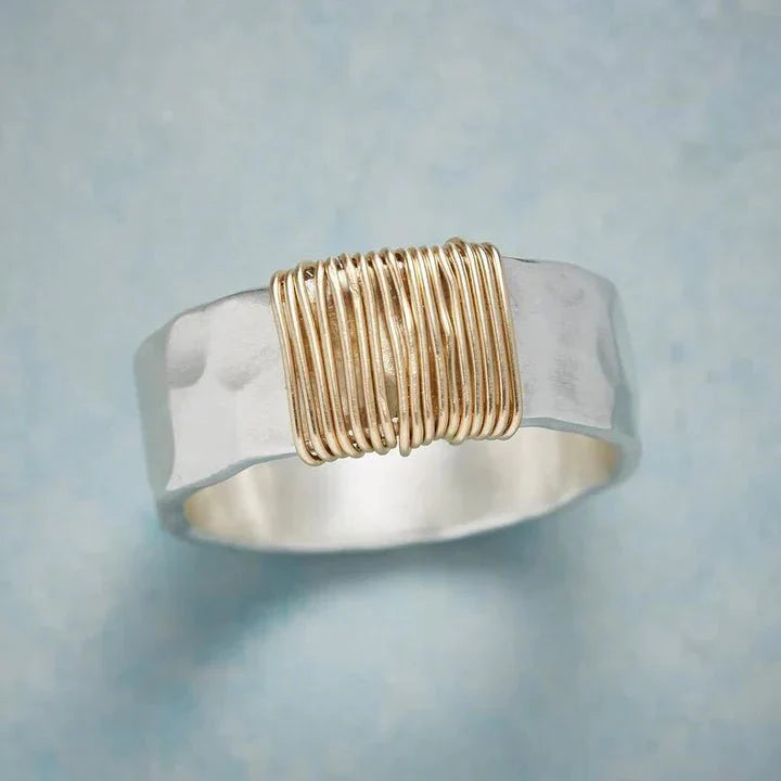 Auriel Collection | Vintage Gold Thread Ring with Elegant Design | Timeless Jewelry for Sophisticated Style 0