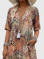 Bella Collection | Women's Floral Midi Dress with Flattering Fit | Elegant Style for Wedding Guests