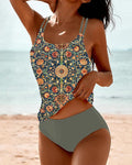 Bernice Collection | Women's Tankini Swimsuit with Flattering U-Neckline | Stylish Comfort for Poolside Fun