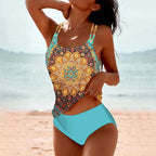 Bernice Collection | Women's Tankini Swimsuit with Flattering U-Neckline | Stylish Comfort for Poolside Fun