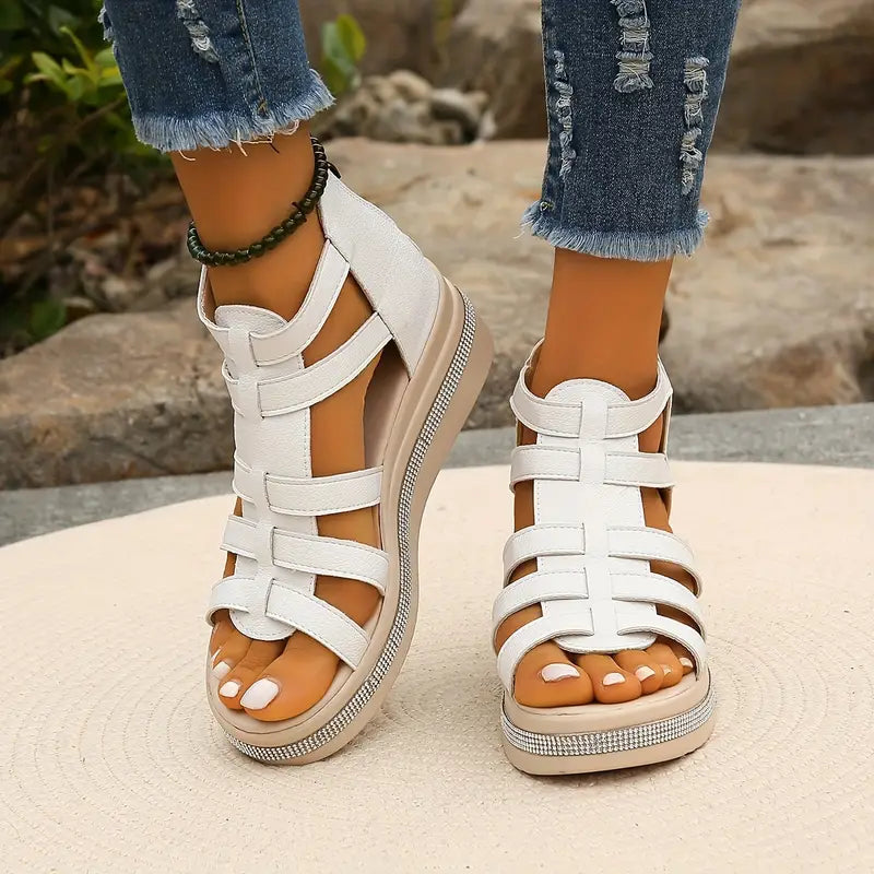 Blythe | Women's Sandals with Cushioned Sole | Elegant Wedge Design for All-Day Comfort