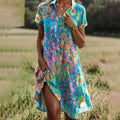 Boho Chic | Women's Dress with Flattering Tummy-Smoothing Fit | Lightweight Summer Elegance for Every Occasion