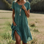 Boho Chic | Women's Dress with Flattering Tummy-Smoothing Fit | Lightweight Summer Elegance for Every Occasion