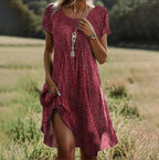 Boho Chic | Women's Dress with Flattering Tummy-Smoothing Fit | Lightweight Summer Elegance for Every Occasion
