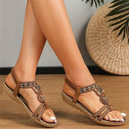 Boho Woven Women's Sandals with Ergonomic Sole | Comfortable Fit for All-Day Wear