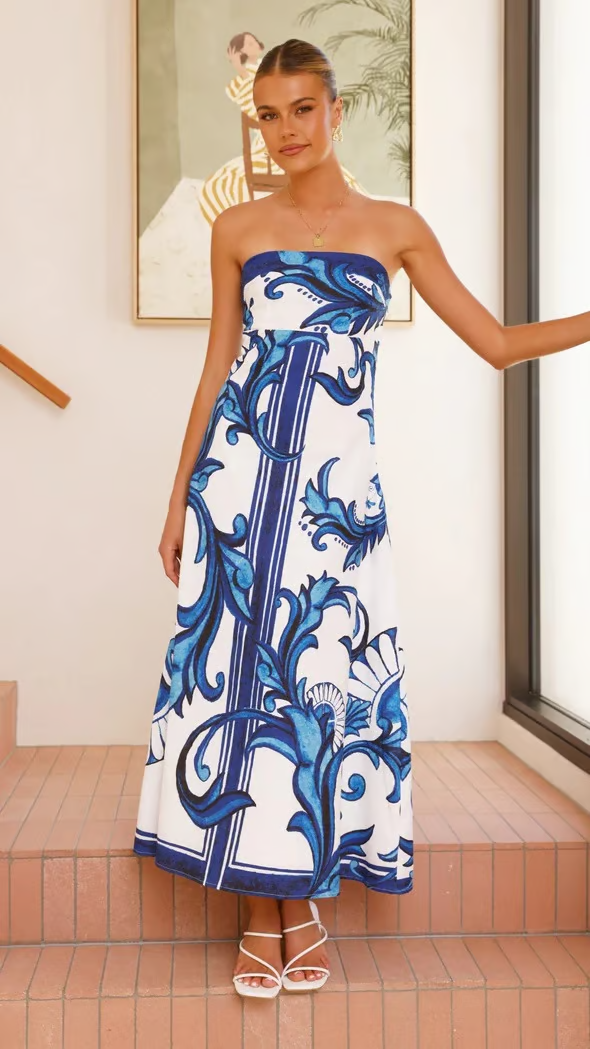 Briar Collection | Women's Dress with Vintage-Inspired Print | Elegant Style for Special Occasions