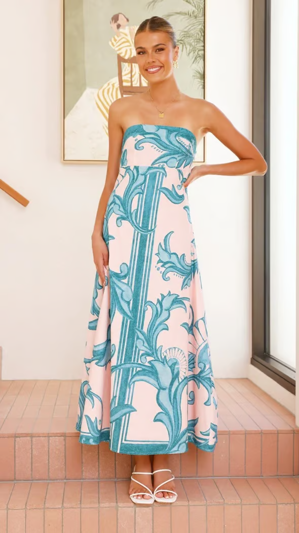 Briar Collection | Women's Dress with Vintage-Inspired Print | Elegant Style for Special Occasions