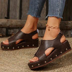 Camellia | Women's Platform Sandals with Cushioned Footbed | Stylish Comfort for All-Day Wear
