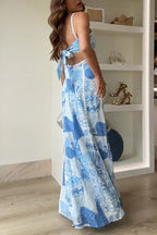 Cassandra | Women's Maxi Dress with Bow-Back Design | Elegant Evening Wear for Effortless Grace