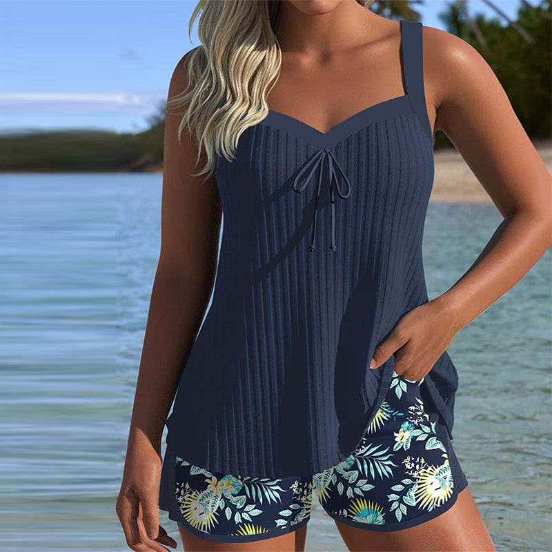 Cassandra | Women's Tankini Swimsuit with Tummy Control & Shorts | Stylish Swimwear for Confidence
