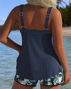 Cassandra | Women's Tankini Swimsuit with Tummy Control & Shorts | Stylish Swimwear for Confidence