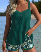 Cassandra | Women's Tankini Swimsuit with Tummy Control & Shorts | Stylish Swimwear for Confidence
