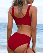 Charlotte Collection | Women's High Waisted Bikini Set with Flattering Fit | Elegant Swimwear for Timeless Style