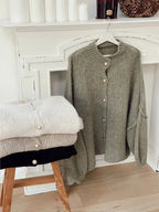 Chic Layering | Women's Cardigan Sweater with Gold Buttons | Soft Knit for All-Season Style 7