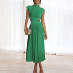 Chloé Collection | Women's Summer Maxi Dress with Halter Neckline | Effortless Elegance for Any Occasion