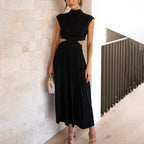 Chloé Collection | Women's Summer Maxi Dress with Halter Neckline | Effortless Elegance for Any Occasion