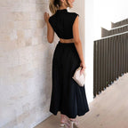 Chloé Collection | Women's Summer Maxi Dress with Halter Neckline | Effortless Elegance for Any Occasion