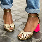Classic Women's Sandals with Ankle Strap & Bold Block Heel | Stylish Comfort for Any Occasion