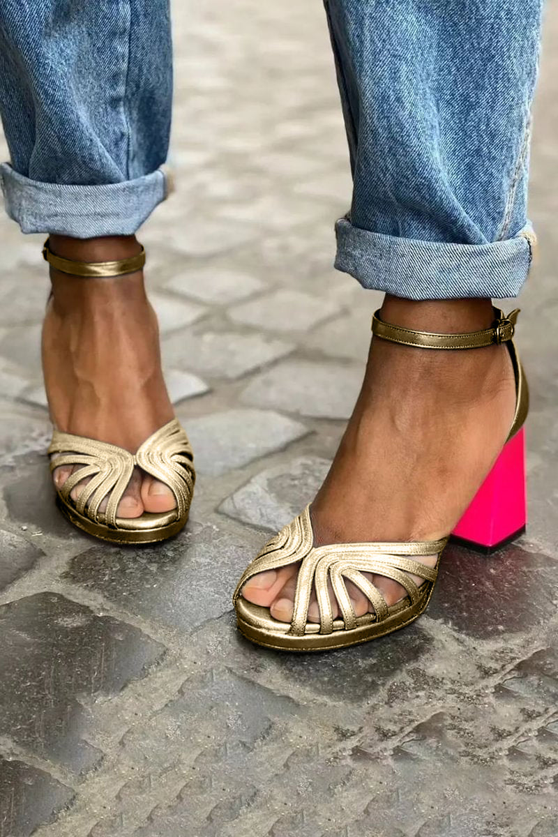 Classic Women's Sandals with Ankle Strap & Bold Block Heel | Stylish Comfort for Any Occasion