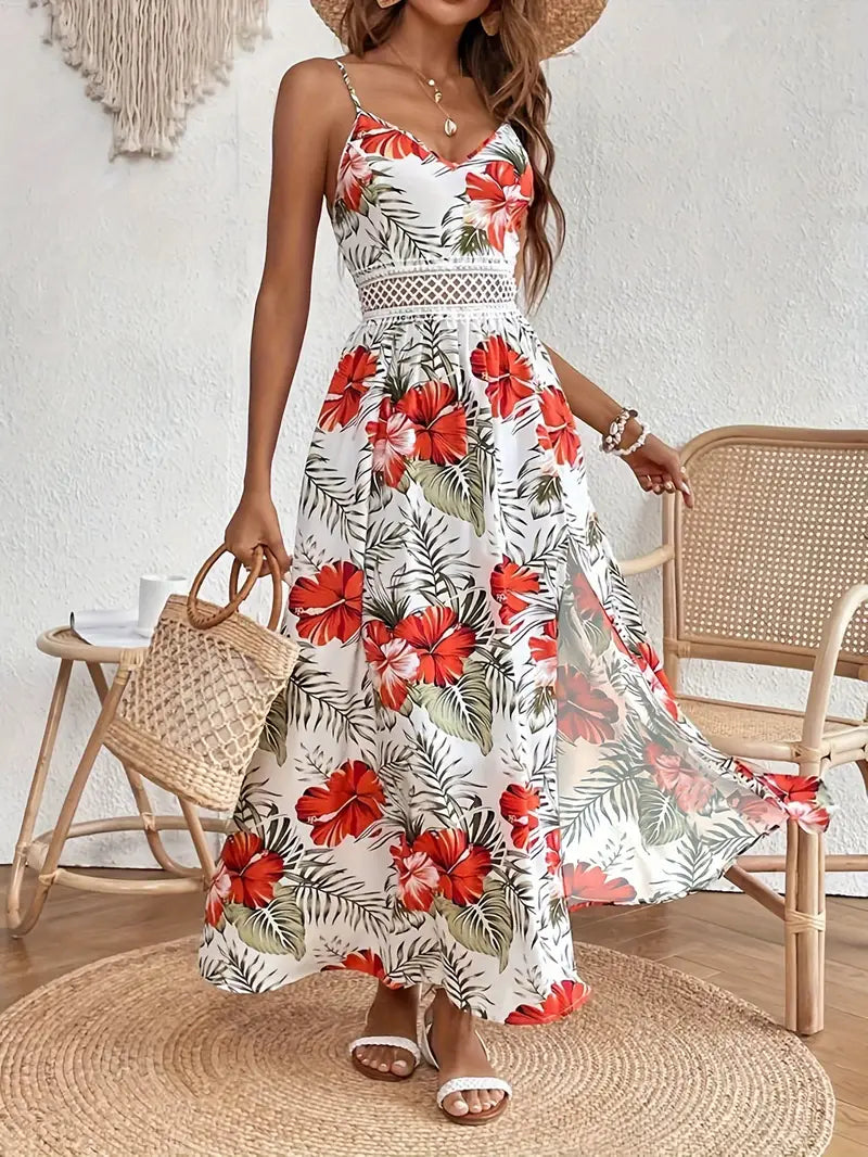 Colette Collection | Women's Floral Midi Dress with Lightweight Fabric | Elegant Summer Style for Effortless Confidence