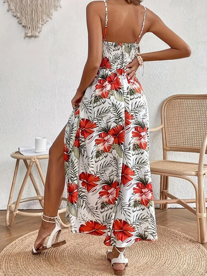 Colette Collection | Women's Floral Midi Dress with Lightweight Fabric | Elegant Summer Style for Effortless Confidence