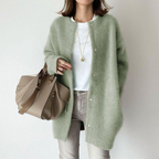 Cozy Oversized Women's Black Cardigan Sweater for All Seasons 1