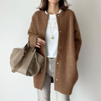 Cozy Oversized Women's Black Cardigan Sweater for All Seasons 2