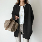 Cozy Oversized Women's Black Cardigan Sweater for All Seasons 3