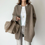 Cozy Oversized Women's Black Cardigan Sweater for All Seasons 5