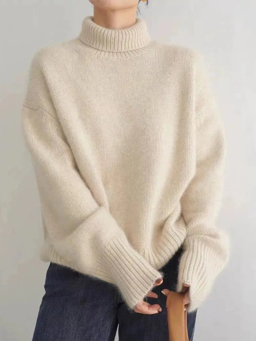 Cozy Turtleneck Sweater for Women in Oversized Fit - Warm & Stylish Layering Essential 0