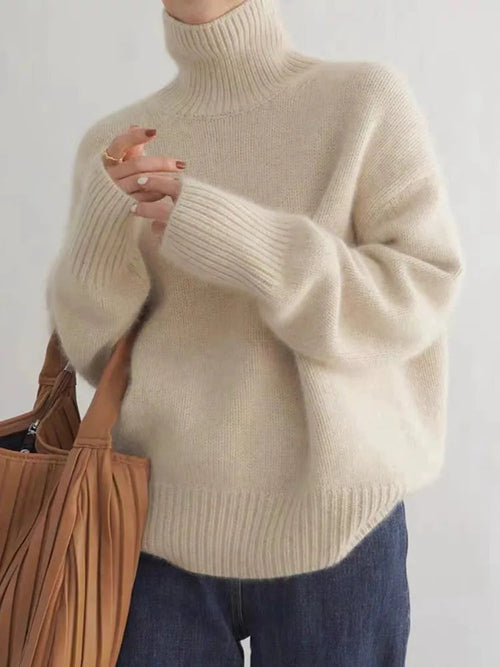 Cozy Turtleneck Sweater for Women in Oversized Fit - Warm & Stylish Layering Essential 1