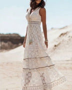 Cynthia Collection | Women's Bohemian Dress with Flattering V-Neck | Effortless Style for Summer Occasions