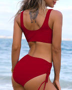 Dawn Collection | High-Waisted Bikini Set with Adjustable Fit | Stylish Swimwear for Effortless Confidence