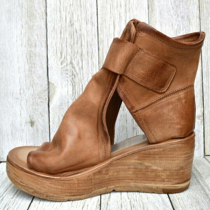 Dawn | Black Wedge Sandals for Women with Orthopedic Support | Comfortable Footwear for All-Day Wear