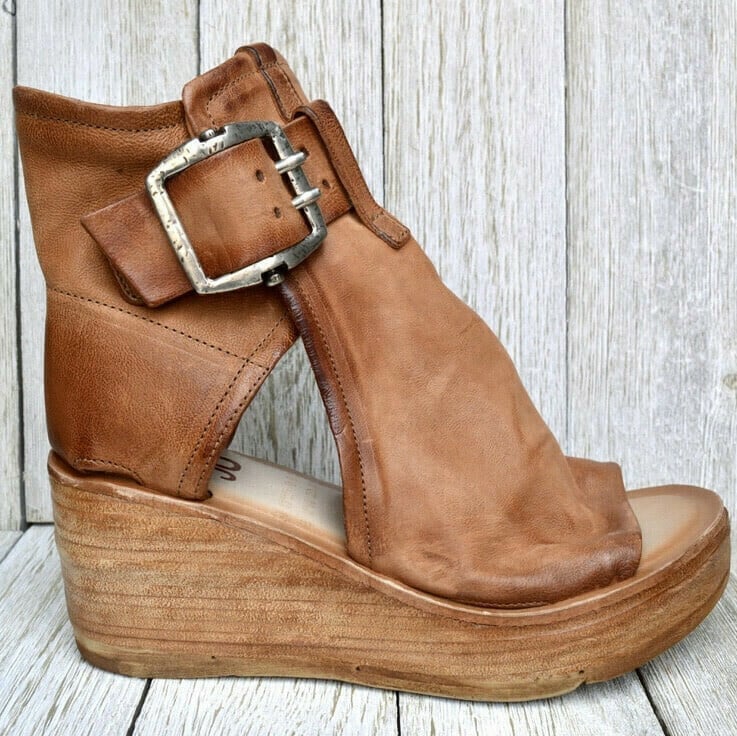Dawn | Black Wedge Sandals for Women with Orthopedic Support | Comfortable Footwear for All-Day Wear