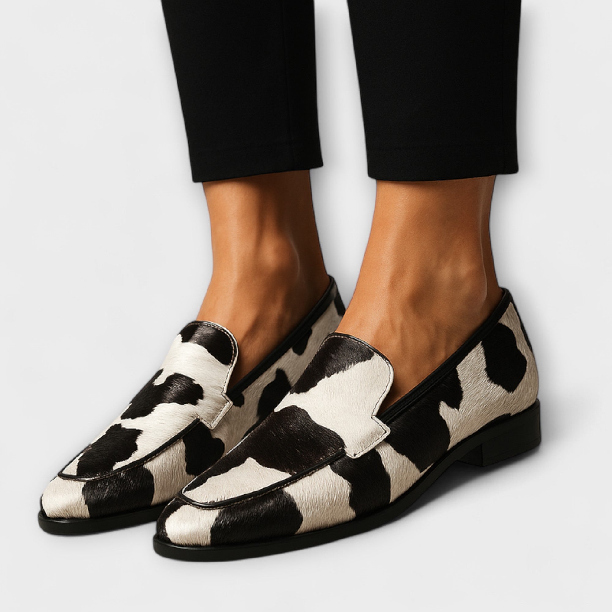 Eleanor Collection | Black Loafers for Women with Cushioned Insole | Stylish Comfort for All-Day Wear