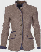 Elegant Cardigan Sweater with High Collar Design | Stylish Layering for Women 2