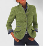 Elegant Cardigan Sweater with High Collar Design | Stylish Layering for Women 3