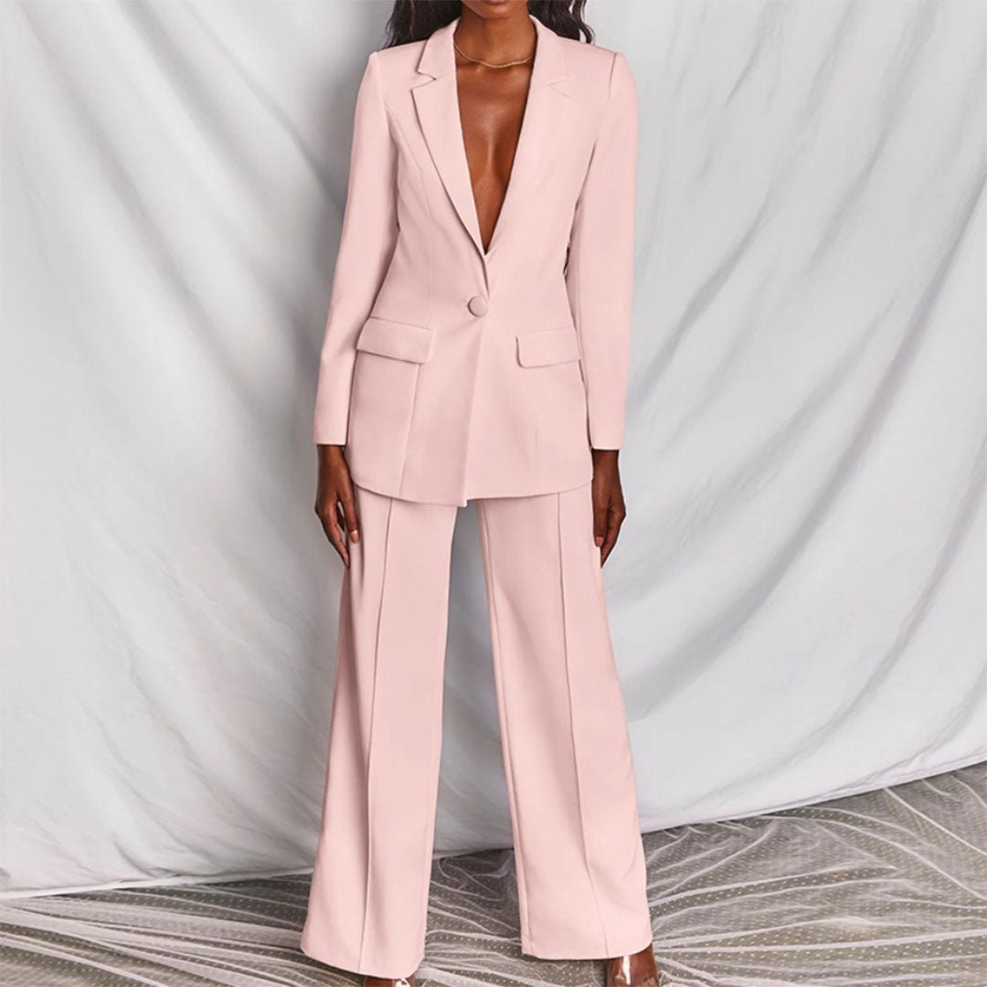 Elegant Chic | Women's Suit with Tailored Fit & Premium Comfort | Versatile Pant Suit for Effortless Style