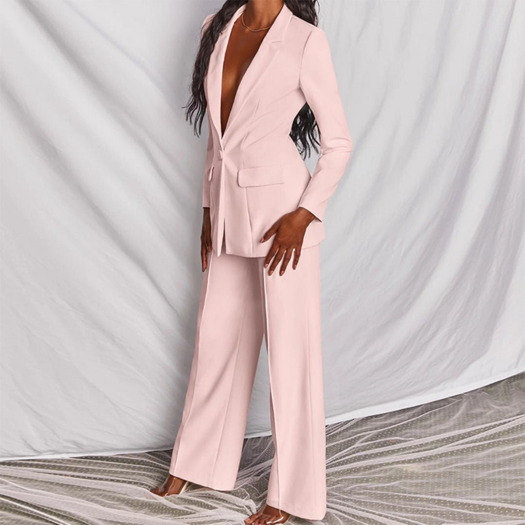 Elegant Chic | Women's Suit with Tailored Fit & Premium Comfort | Versatile Pant Suit for Effortless Style
