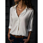 Elegant Collection | Women's Blouse with Long Sleeves & Button Closure | Timeless Style for Any Occasion 0