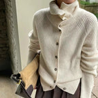 Elegant Collection | Women's Cardigan Sweater with Classic Knitted Design | Warm Wool-Blend for Versatile Style 1