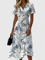 Elegant Collection | Women's Dress with Flattering V-Neck Design | Lightweight Comfort for Versatile Style