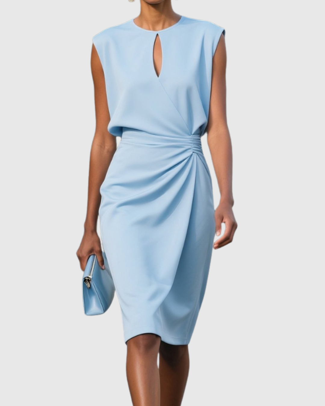Elegant Collection | Women's Summer Dress with Gathered Waist | Versatile Style for Effortless Elegance