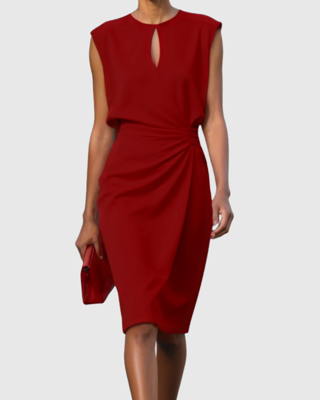 Elegant Collection | Women's Summer Dress with Gathered Waist | Versatile Style for Effortless Elegance