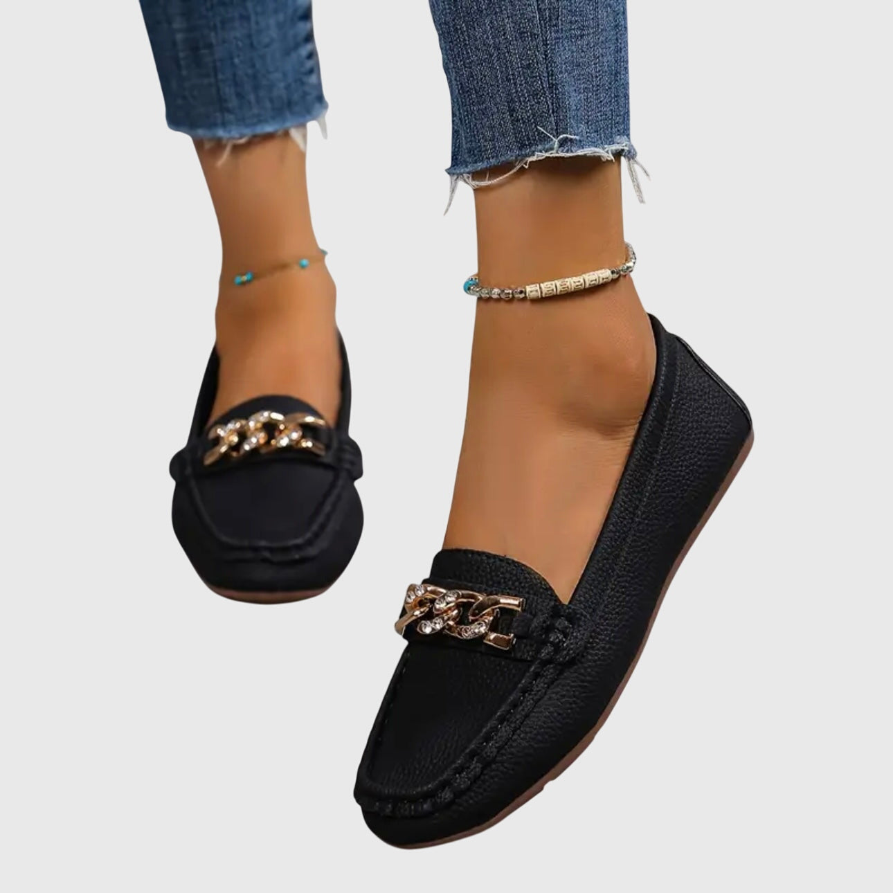 Elegant Comfort | Women's Black Loafers with Cushioned Insole | Stylish Footwear for All-Day Wear 9