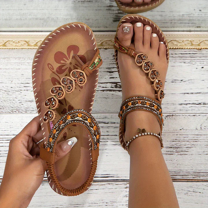 Elegant Comfort | Women's Sandals with Arch Support & Cushioned Footbed | Stylish Design for All-Day Ease