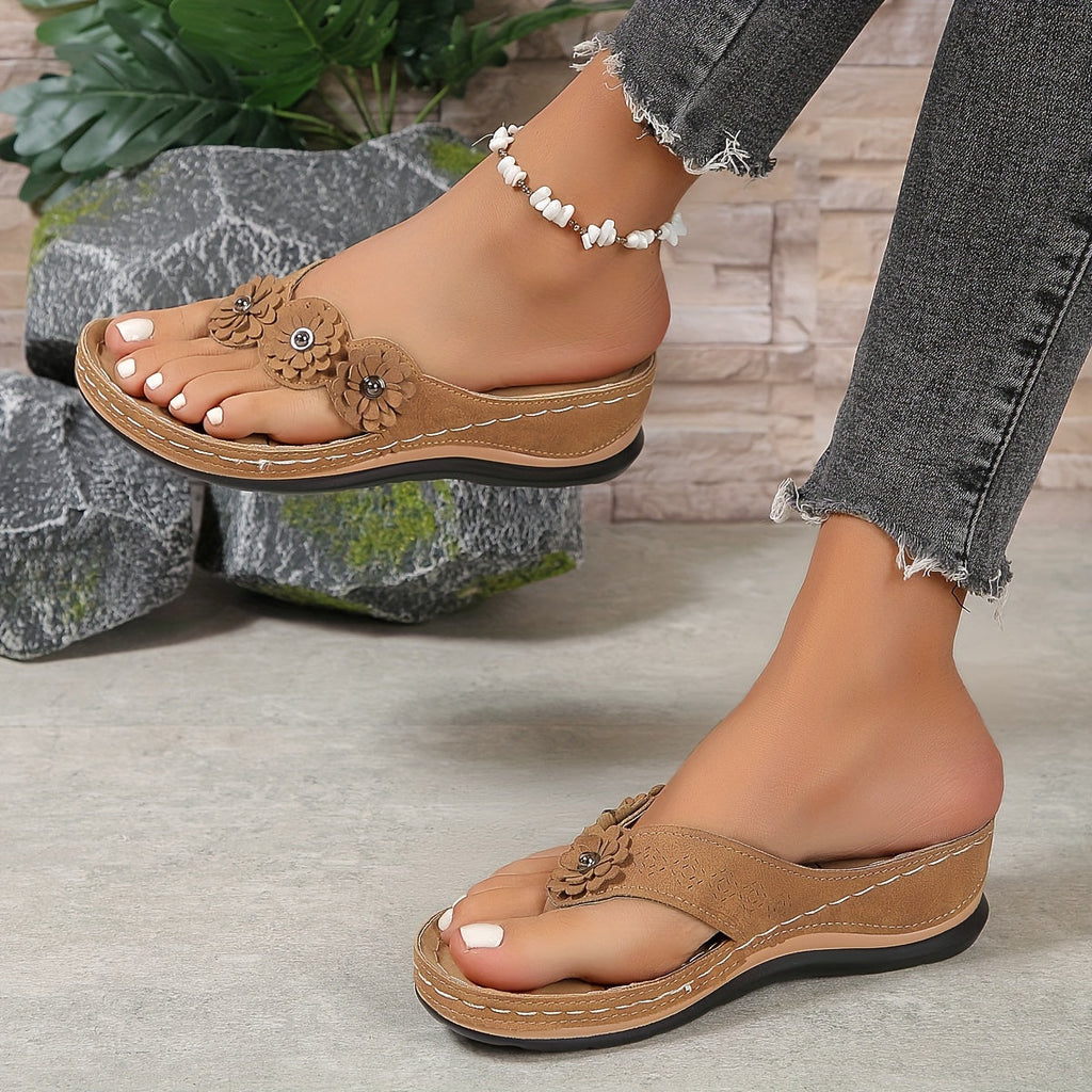 Elegant Comfort | Women's Sandals with Cushioned Insole | Stylish Orthopedic Support for All-Day Wear
