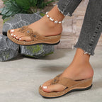 Elegant Comfort | Women's Sandals with Cushioned Insole | Stylish Orthopedic Support for All-Day Wear
