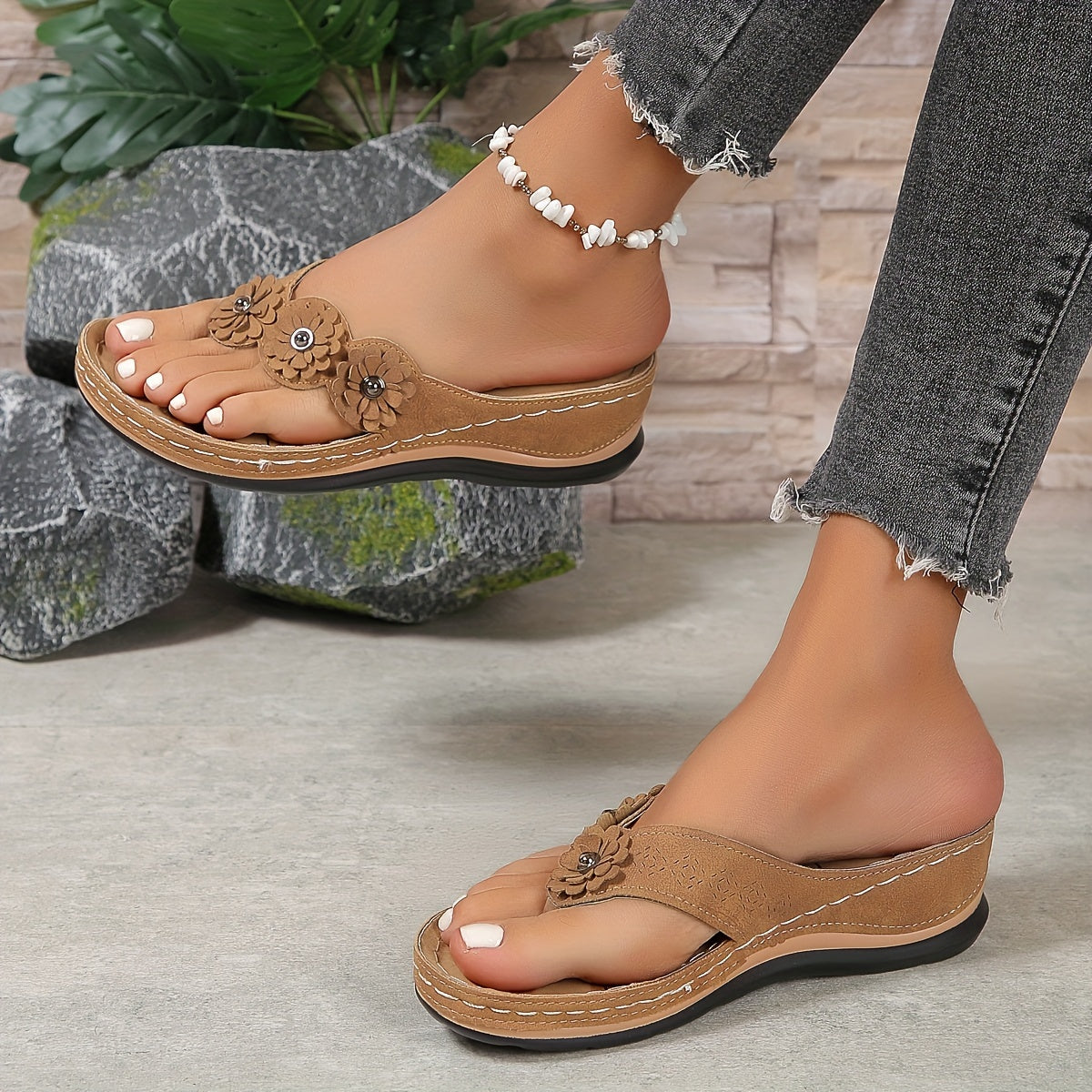 Elegant Comfort | Women's Sandals with Cushioned Insole | Stylish Orthopedic Support for All-Day Wear
